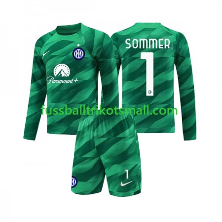 Fußballtrikots Inter Mailand Sommer 1 Torwart Kinder 2023-2024 Langarm Auswärts-trikot kaufen